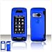 Solid Blue RUBBER FEEL SOFT GRIP Case Cover for Brand LG Voyager VX10000 VX-10000 Protective Cell Phone Hard SNAP-ON