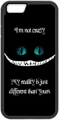 iPhone 6 case - [Cheshire Cat Series] case for Apple iPhone 6 case PC and rubber TPU cover case,Silicone Case Cover for Apple iPhone 6 (4.7" screen)(Black/white)