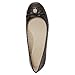 Michael Michael Kors Womens Olivia Leather Round Toe Slide Flats