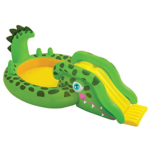 Intex Kiddie Pools Gator Inflatable Water Slides Park Playpen Baby Pool