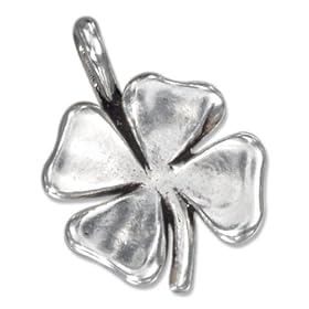 STERLING SILVER FOUR LEAF CLOVER PENDANT