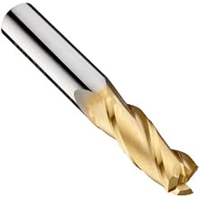 Niagara Cutter C330 Carbide End Mill, General Purpose, TiN Coated, 3 Flutes, Square End