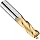 Niagara Cutter C330 Carbide End Mill, General Purpose, TiN Coated, 3 Flutes, Square End