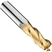 Niagara Cutter C330 Carbide End Mill, General Purpose, TiN Coated, 3 Flutes, Square End