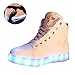 New Women LED Light Luminous Sneaker High Top Lovers Athletic Shoes USB Charge