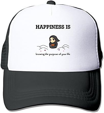 WZN Happiness Is Thinking Allah In The Rain Hats With Black