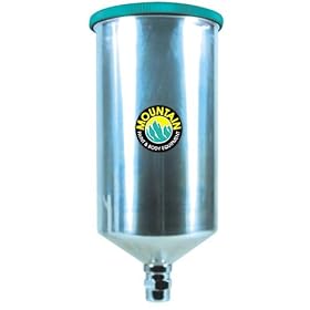 Mountain 4010A 1000cc 1 Liter Gravity Feed Aluminum Cup by Mountain Products