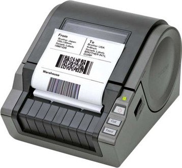BRTQL1050 Label Printer,w/ Auto Cutter,Prints 4 Wide,USB/Serial,Beige