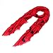 TrendsBlue Premium Stallion Horses Animal Print Scarf, Frayed End Red w/Stars, Red