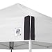 E-Z UP Pyramid Instant Shelter Canopy, 10' x 10' with Wide-Trax Roller Bag & 4 Piece Spike Set, White