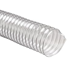 Flexadux R-2 PVC Duct Hose, Clear, For Use With Air, Fume