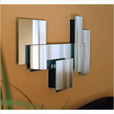 Miami Wall Mirror in Multi-Level Collage Design
