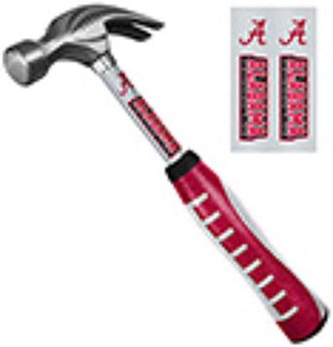 Licensed NCAA Alabama Crimson Tide Team Logo New And Improved Ultra Comfortable Pro-Grip 16 Oz. Hammer