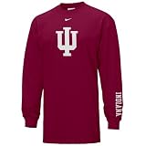 Nike Indiana Hoosiers Crimson Classic Logo Long Sleeve T-shirt