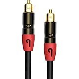 PlugLug- Digital Optical Audio Toslink Cable (15 feet).