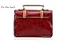 UonBox Women's British Vintage PU Leather Patchwork Satchel Shoulder Hand Bag