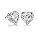 Women Earrings Heart Diamond Cubic Zirconia Stud Earrings for Women Earrings Studs Fashion Jewlery Ear Studs