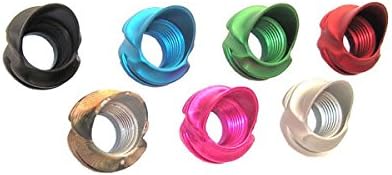Speciality Archery 1/4in Large Hooded Peep Housing 37 Degree Silver