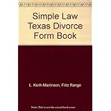 simple law texas divorce form book