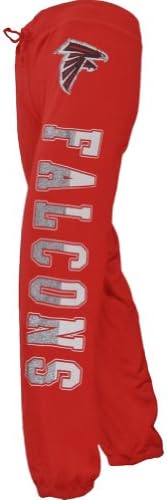 Atlanta Falcons - Glitter Logo Girls Juvy Sweatpants Red 6/7