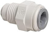 John Guest Acetal Copolymer Tube Fitting, Straight Adaptor, 1/4