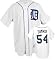 Joel Zumaya White Majestic MLB Home Replica Detroit Tigers Youth Jersey - Large (14-16)