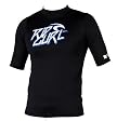 Rip Curl Classic Short Sleeve Slash Rash Guard (Black, X-Large)