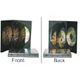 5 Black Six Quantity DVD Empty Replacement Boxes with Wrap Around Sleeve #DV6R22 (22mm) (6DVD)