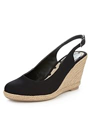Slingback Espadrille Wedge Shoes