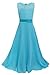 YiZYiF Girls Kids Floral Lace Maxi Long Pageant Wedding Formal Chiffon Dress