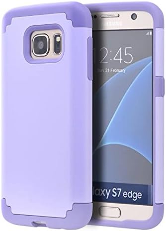 Galaxy S7 Edge Case, X-Master® [Shock Absorption] [Minimalism Series] Hybrid Dual Layer Armor Defender Protective Case Cover for Samsung Galaxy S7 Edge 5.5 inch (2016) (light purple)
