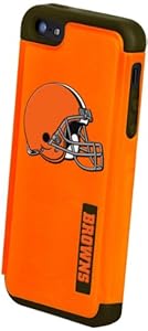 Forever Collectibles Cleveland Browns Rugged Dual Hybrid Apple iPhone 5 & 5S Case