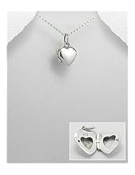 Locket pendant Necklace In 92.5 Sterling Silver