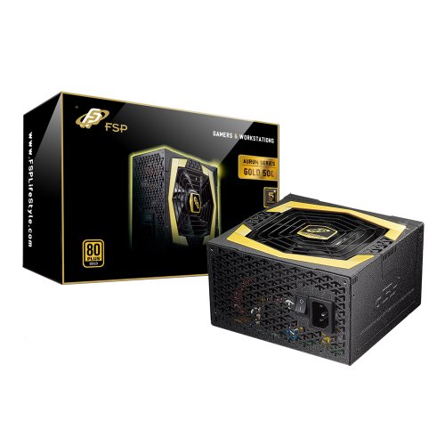 FSP Group 500W ATX POWER SUPPLY 80PLUS GOLD Certified compatible with Intel Core i3 /i5/i7 and Supports Intel Latest Platform (AURUM GOLD 500) On Sale