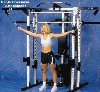 Caribou III Home Gym & Smith Machine - Dip, Preacher Curl, Pec Deck and Cable Crossover