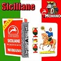 Siciliane N96 Modiano Regional Italian Playing Cards. Authentic Italian Deck. Includes Free Scopa and Briscola Instructions in English.