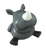 Funny Face Rhinoceros Bank Grey