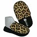 LEOPARD LADIES SLIP ON COMFORTABLE SLIPPERS - LARGE