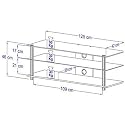 VCM Hifi-Moebel"Almera" Klarglas - Zubeh&ouml;r TFT/LCD-TV V