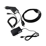 SKQUE HTC HD7 Wall / AC / Home Charger + Car Charger + USB Cable