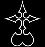 Kingdom Hearts Nobody Symbol Vinyl Die Cut Decal Sticker 5 White