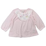 【H28年春物】(日本製) Pample Mousse(パンプルムース) 水玉天竺ひよこ刺繍入りトレーナー 95cm/BP NO.DP-61214