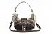 Guess Ontario Small Crescent Hobo Handbag Ladies Brown Multi Purse