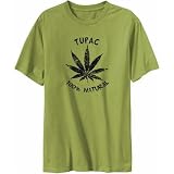 Tupac 100% Natural Male Names Mens T-Shirt (Olive Green, Sizes X-Small - XXX-Large)