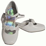 Laura Ashley Toddler Little Girls White Easter Flower Dress Shoes 5-7