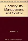 Security : its management and control