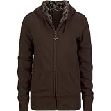 FULL TILT Beagle Fur Trim Hoodie - Brown