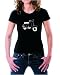 VESPA girly t-shirt schwarz GIRLY