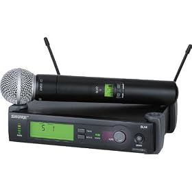 Shure SLX24 SM58 Handheld Wireless System, H5 by 