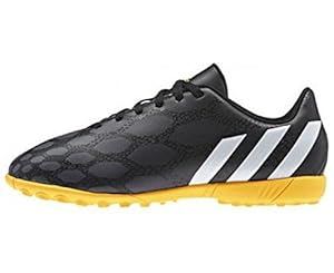 adidas Predito Instinct TF Junior Astroturf Shoes, Black/White/Orange, US2.5